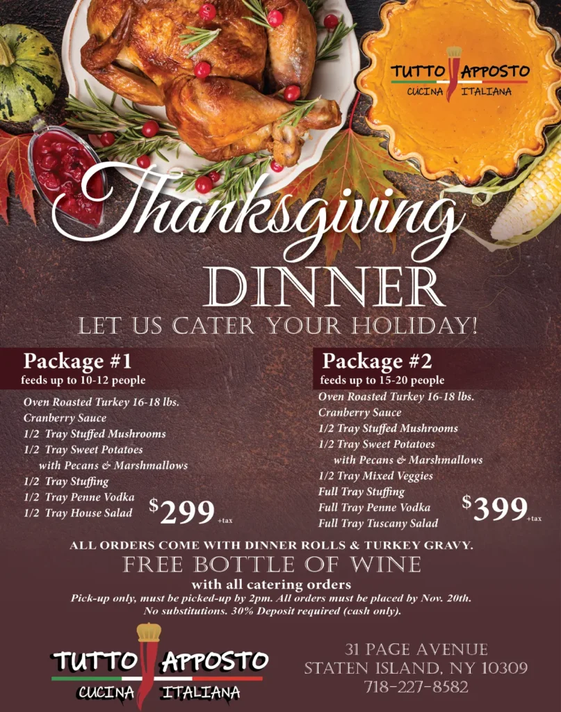 Thanks giving family deals staten island