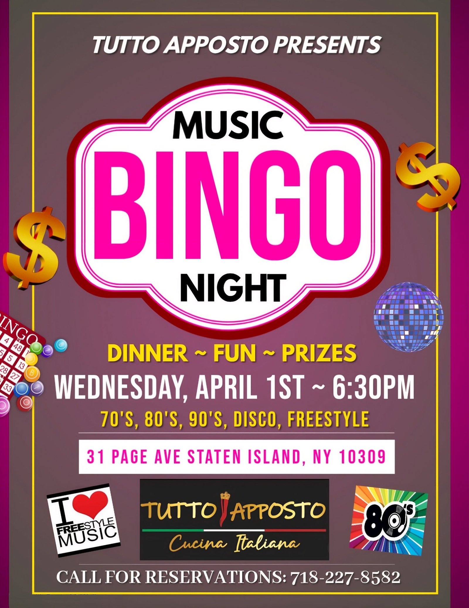 bingo at Tutto Apposto