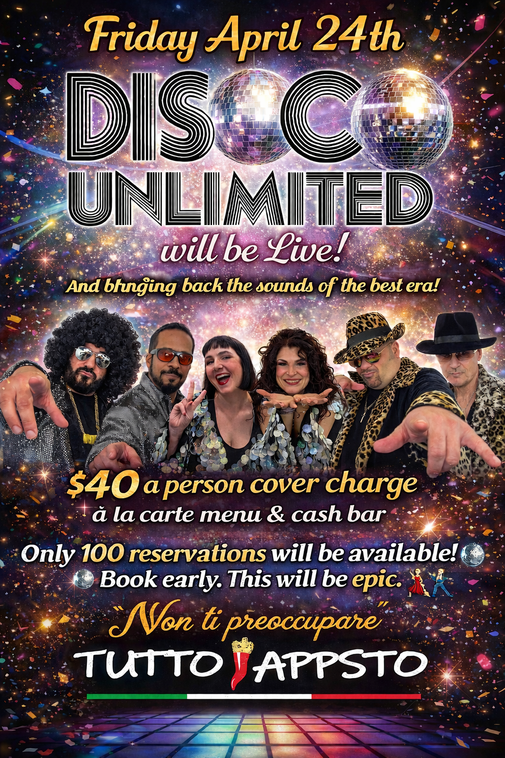 disco 4/24 Event at Tutto Apposto