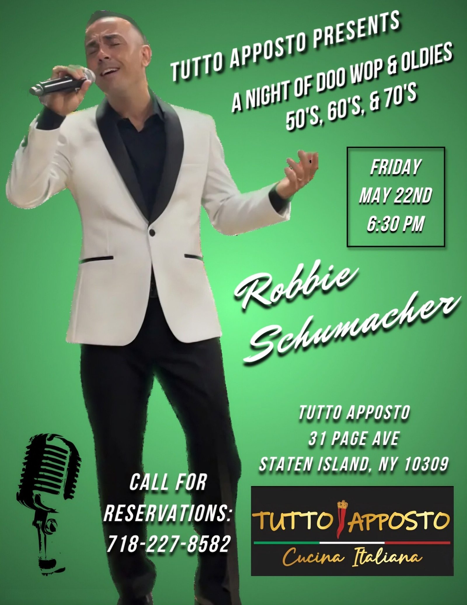 robbie Event at Tutto Apposto