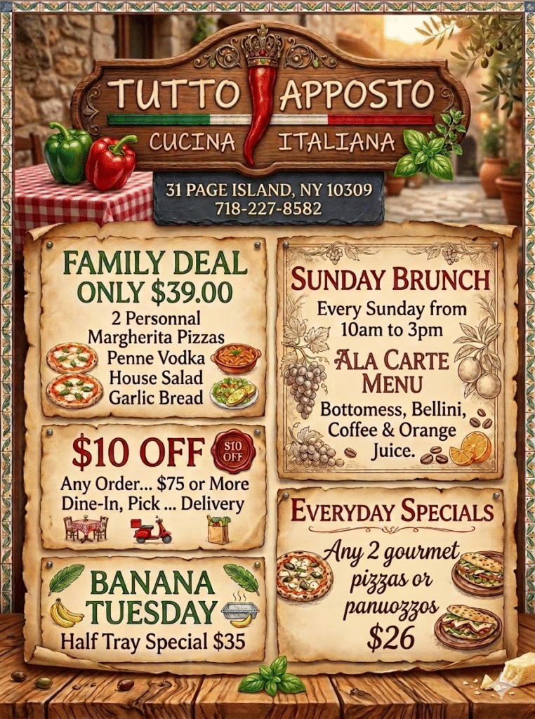 weekly specials